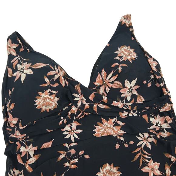 Artesands Delacroix Women Floral Multi Fit Cup Swim Tankini Top Plus Size US 20 - Picture 5 of 9
